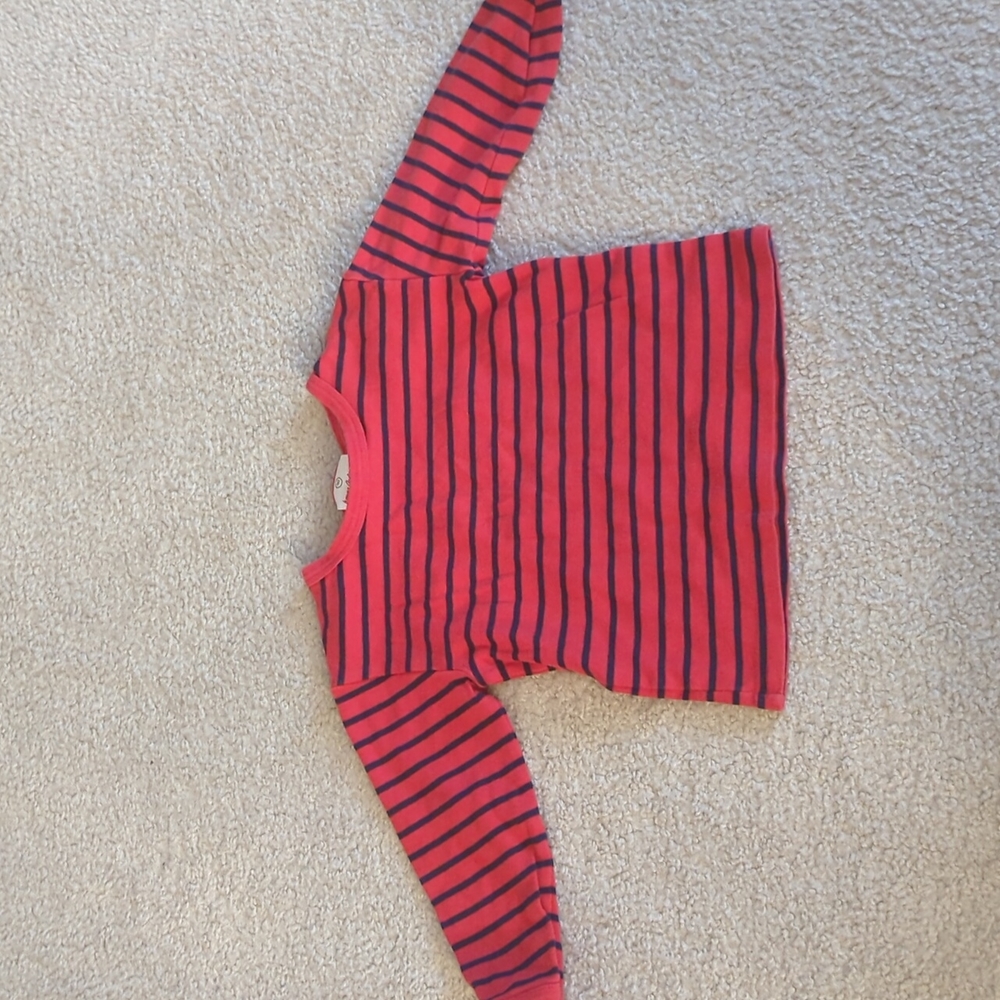 Hanna Andersson red striped t shirt